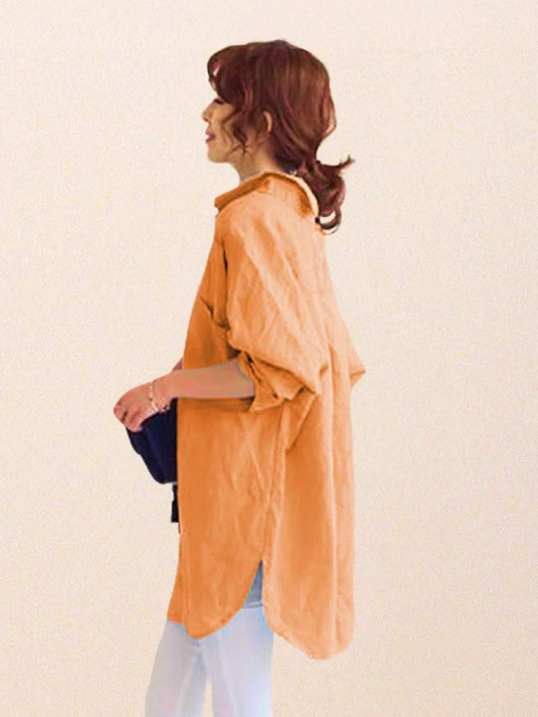 ELSIE™ - Oversized 100% Cotton Linen Shirt