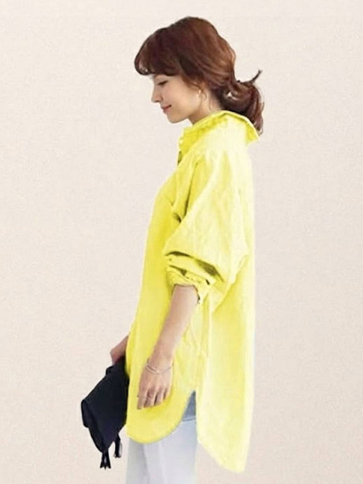 ELSIE™ - Oversized 100% Cotton Linen Shirt